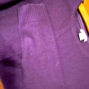 L.L. Bean purple cashmere sweater. Size XS petite.